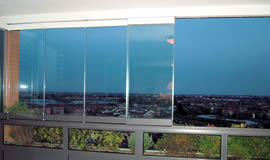 all glass windows for balconies